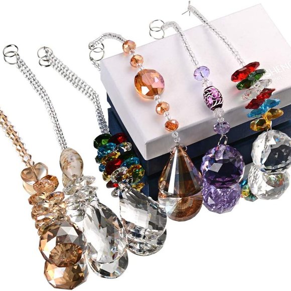 Free People Crystal Balls Pendant Ornament Hanging - Picture 8 of 10